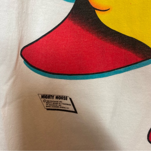 1988 Viacom Mighty Mouse Baby Tee Screen Print - Picture 3 of 7